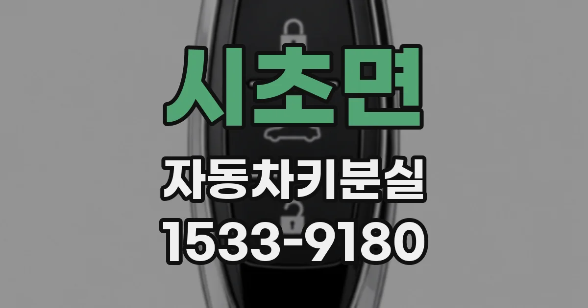 시초면 자동차키분실