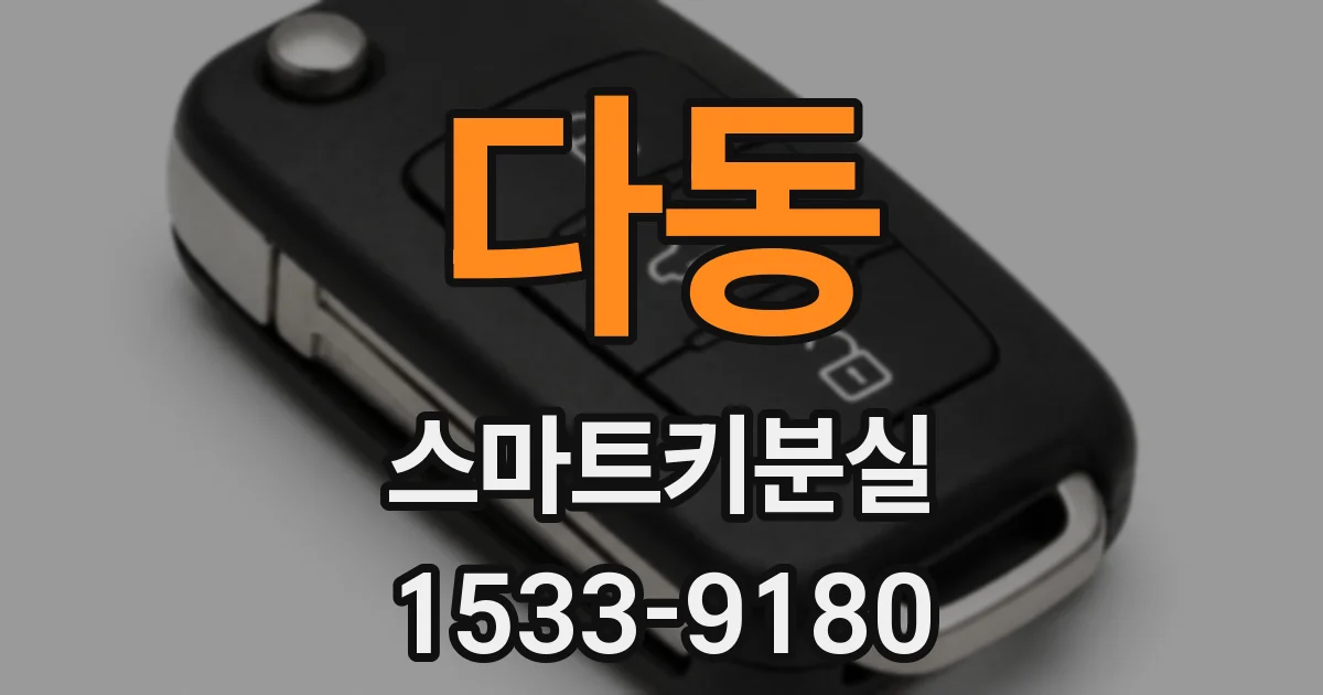 다동 스마트키분실