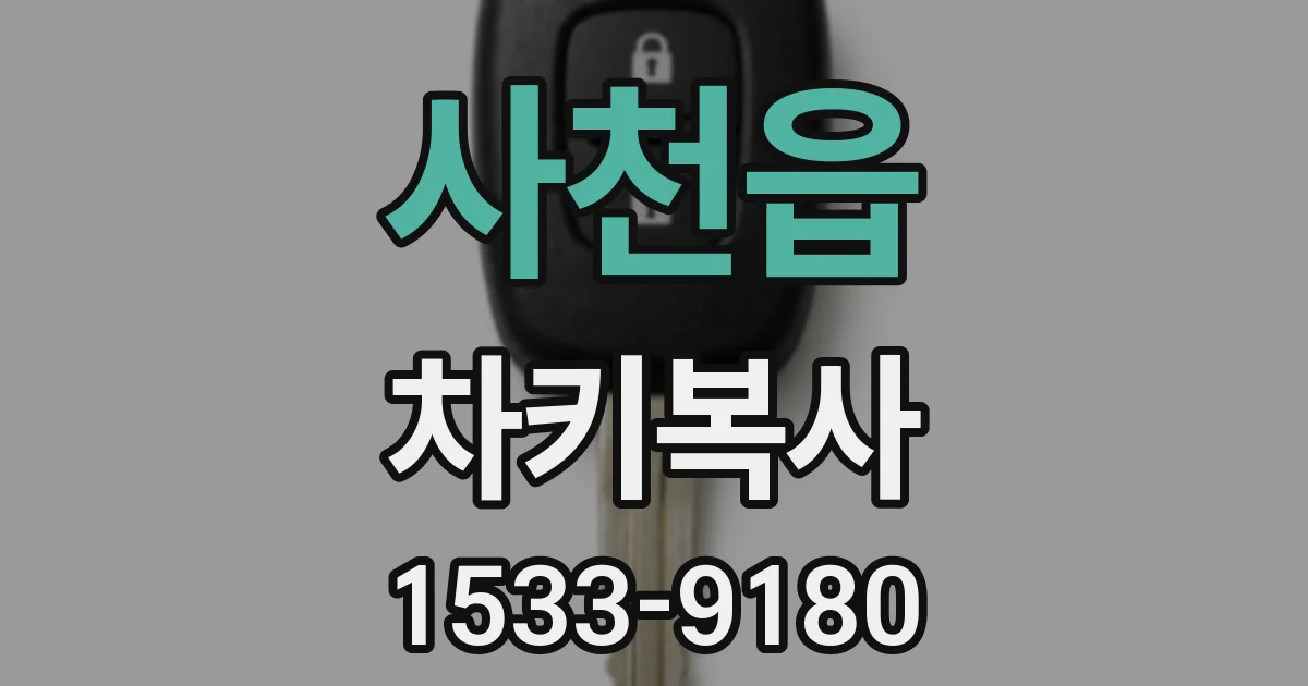 사천읍 차키복사