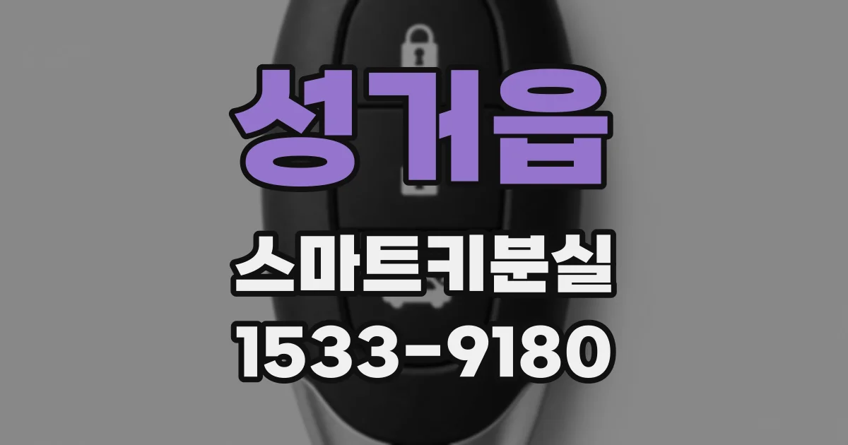 성거읍 스마트키분실