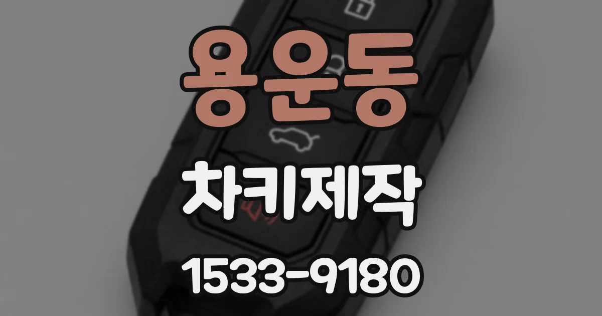 용운동 차키제작