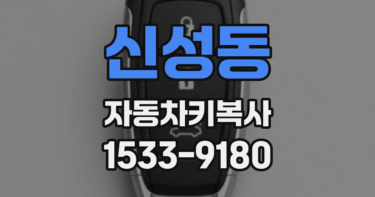 신성동 자동차키복사
