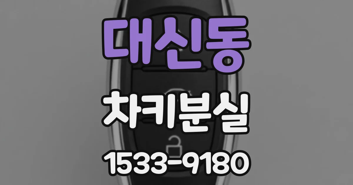 대신동 차키분실