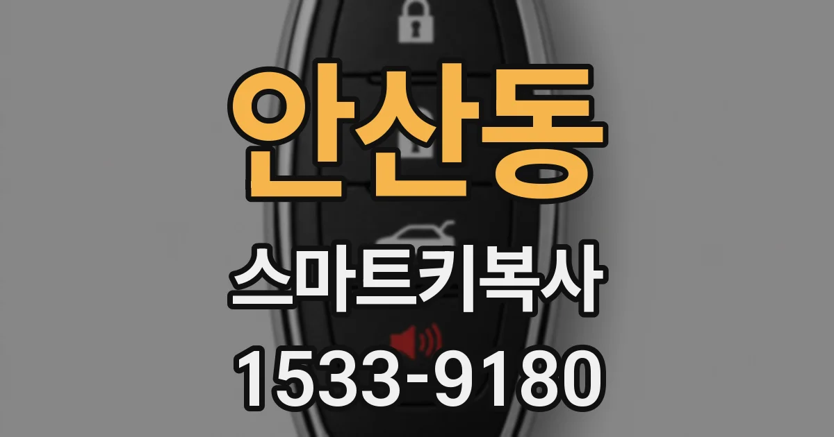 안산동 스마트키복사