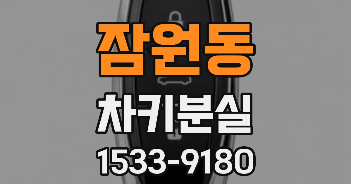 잠원동 차키분실