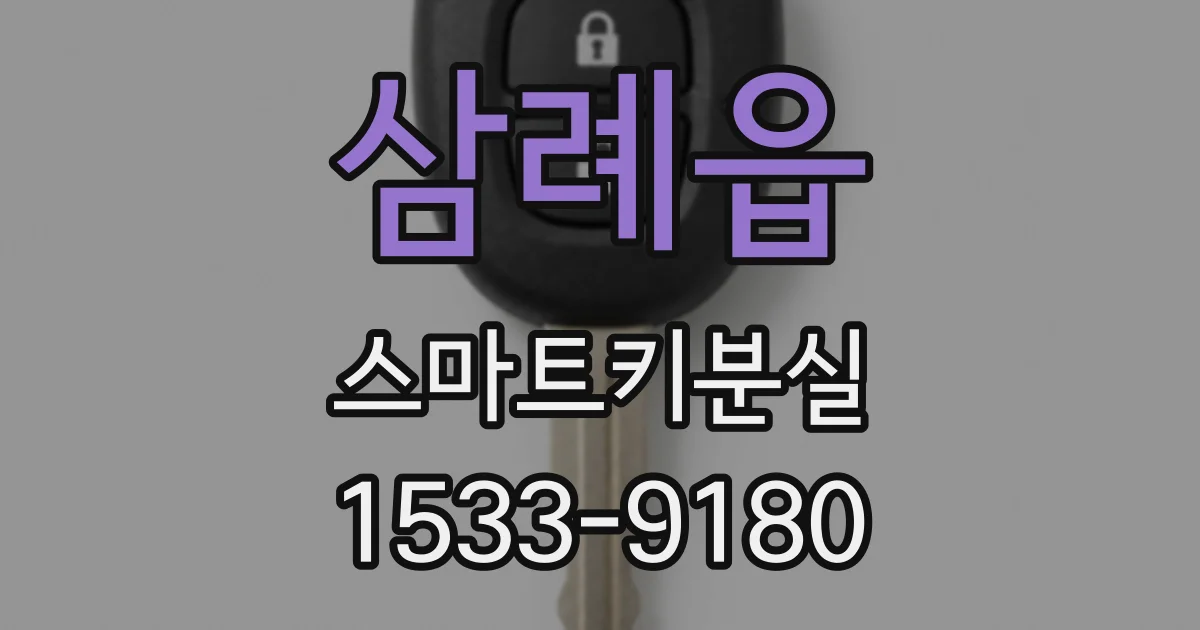 삼례읍 스마트키분실