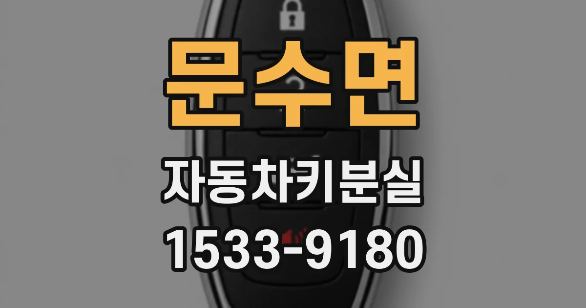 문수면 자동차키분실