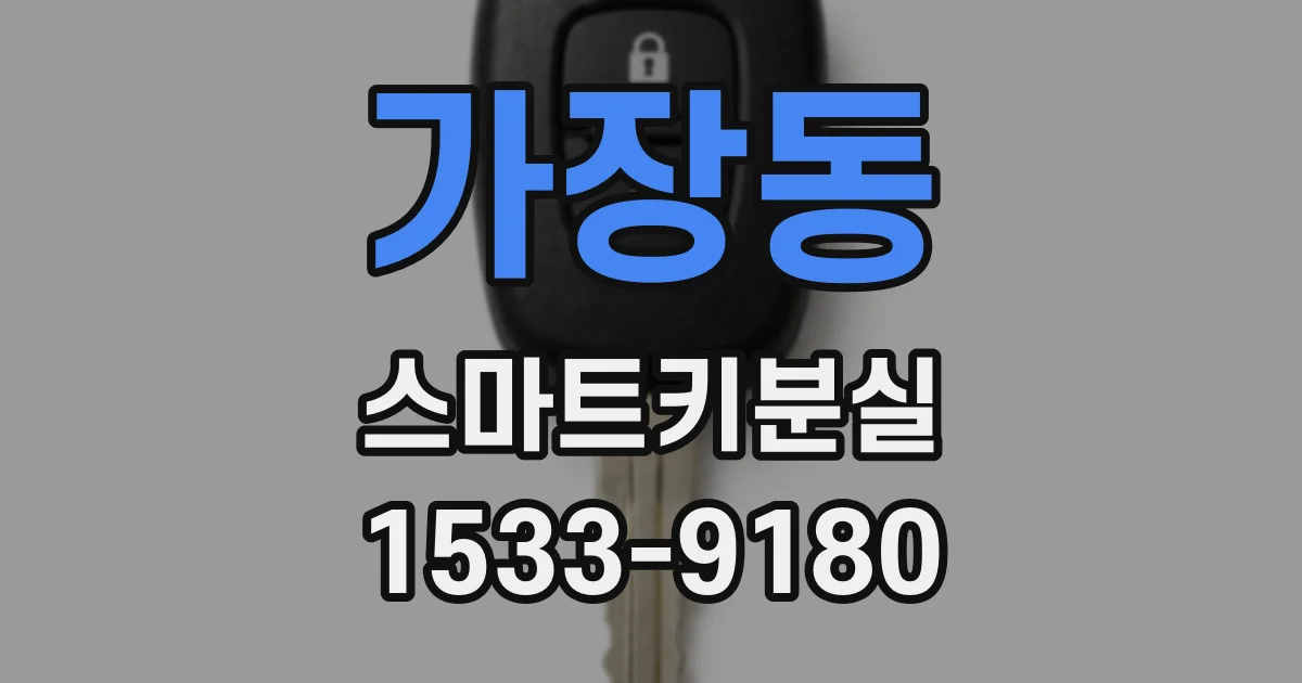 가장동 스마트키분실