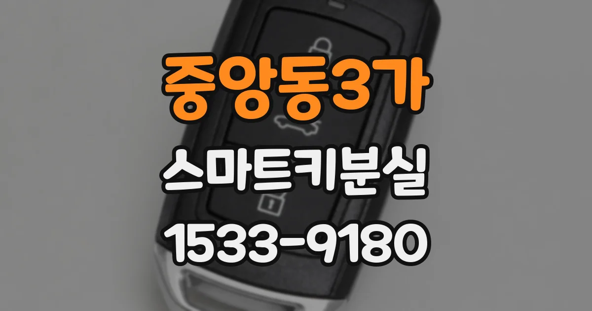 중앙동3가 스마트키분실