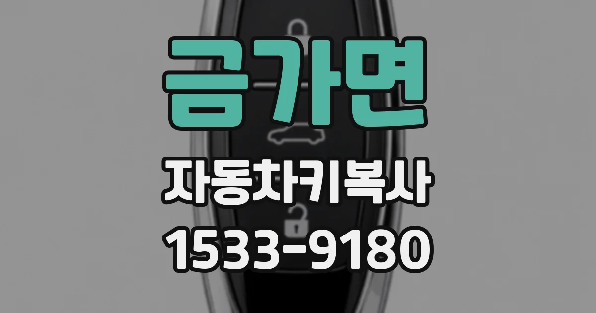 금가면 자동차키복사