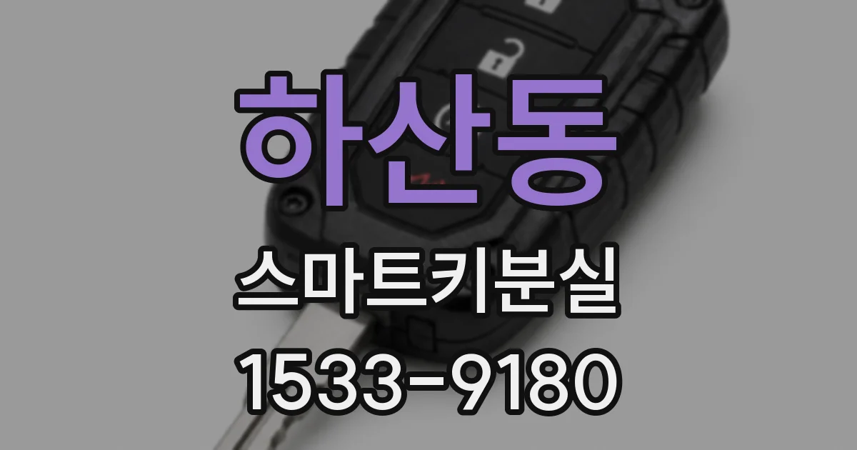 하산동 스마트키분실
