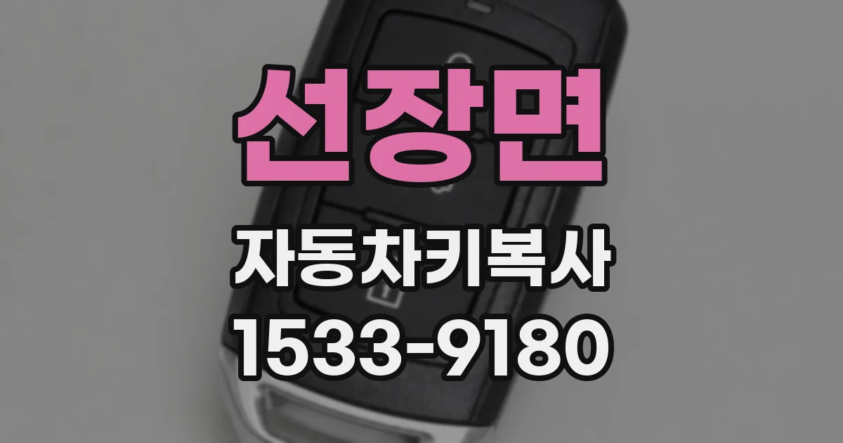 선장면 자동차키복사