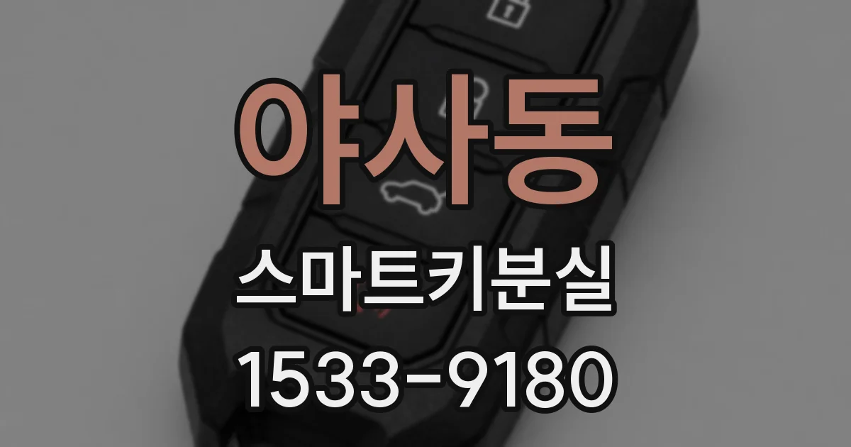 야사동 스마트키분실