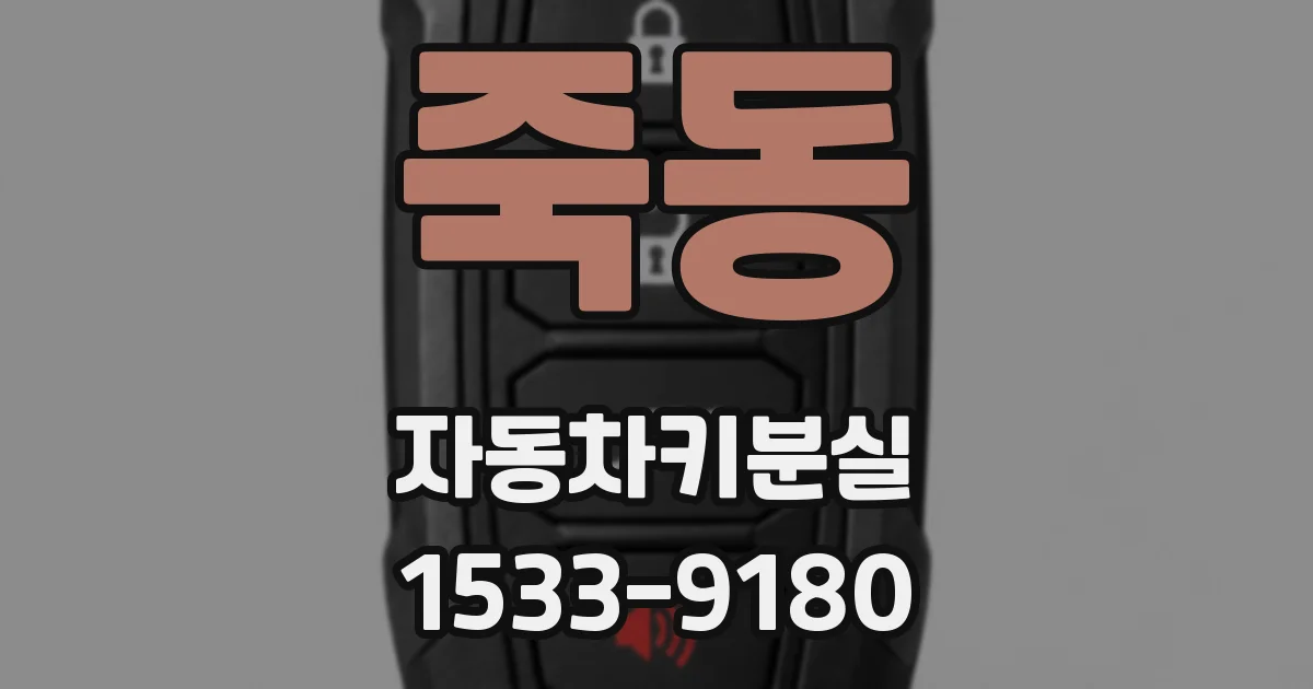 죽동 자동차키분실