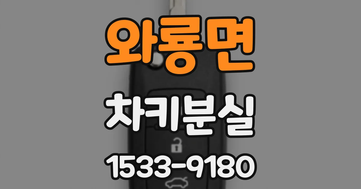와룡면 차키분실