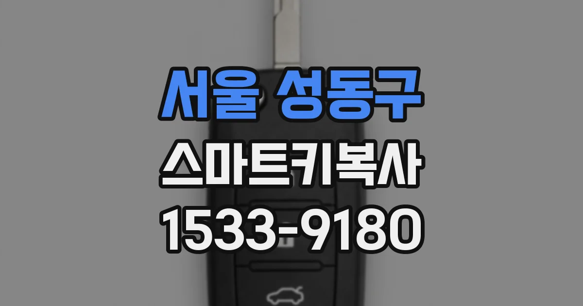 서울 성동구 스마트키복사