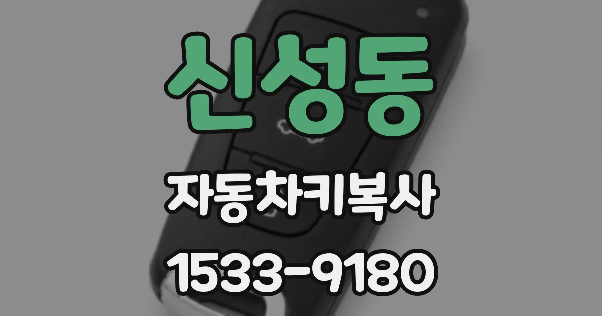 신성동 자동차키복사