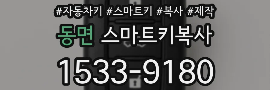 동면 스마트키복사