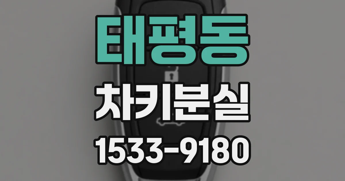 태평동 차키분실