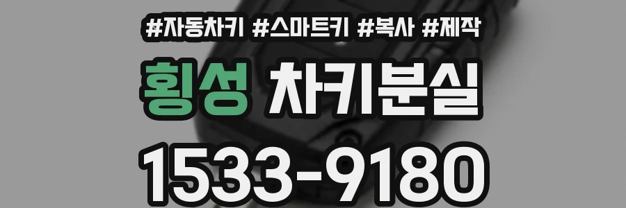 횡성 차키분실