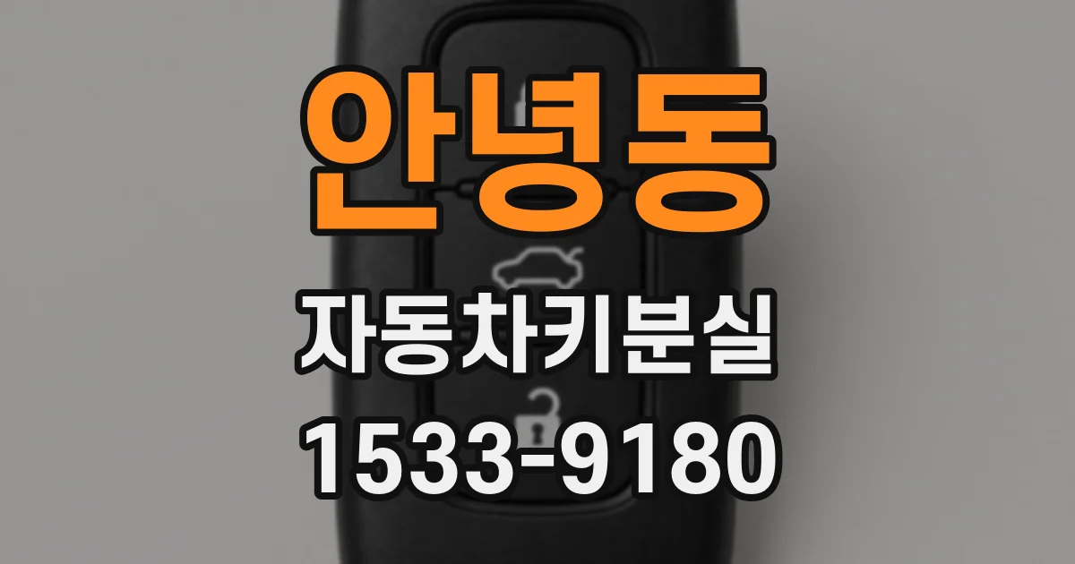 안녕동 자동차키분실