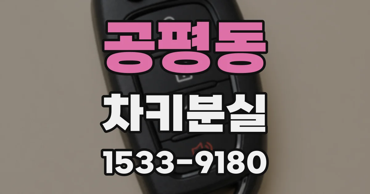 공평동 차키분실