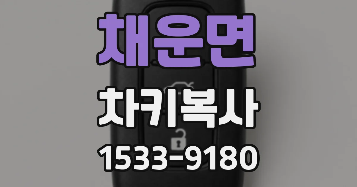 채운면 차키복사