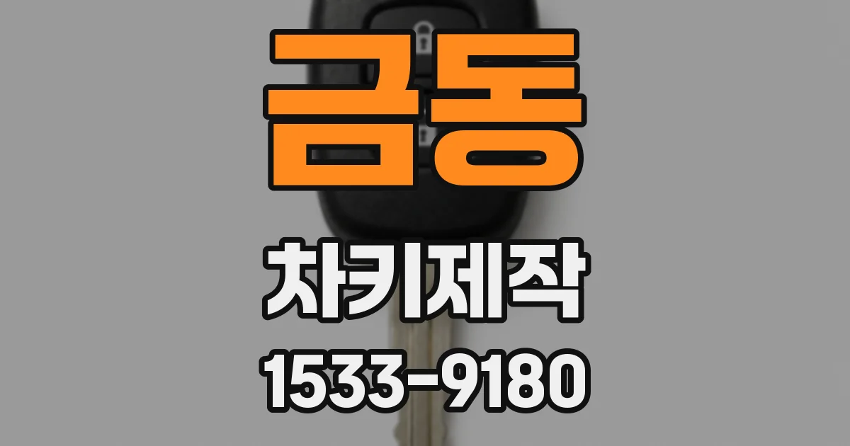 금동 차키제작