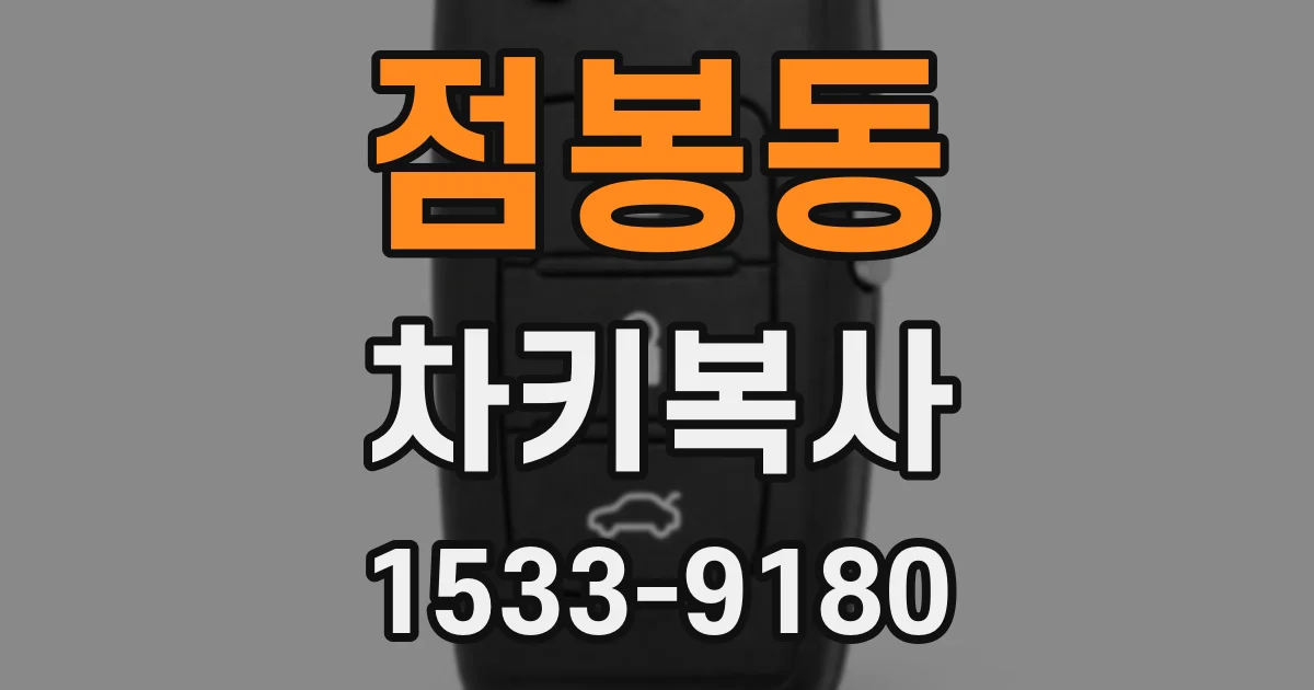 점봉동 차키복사
