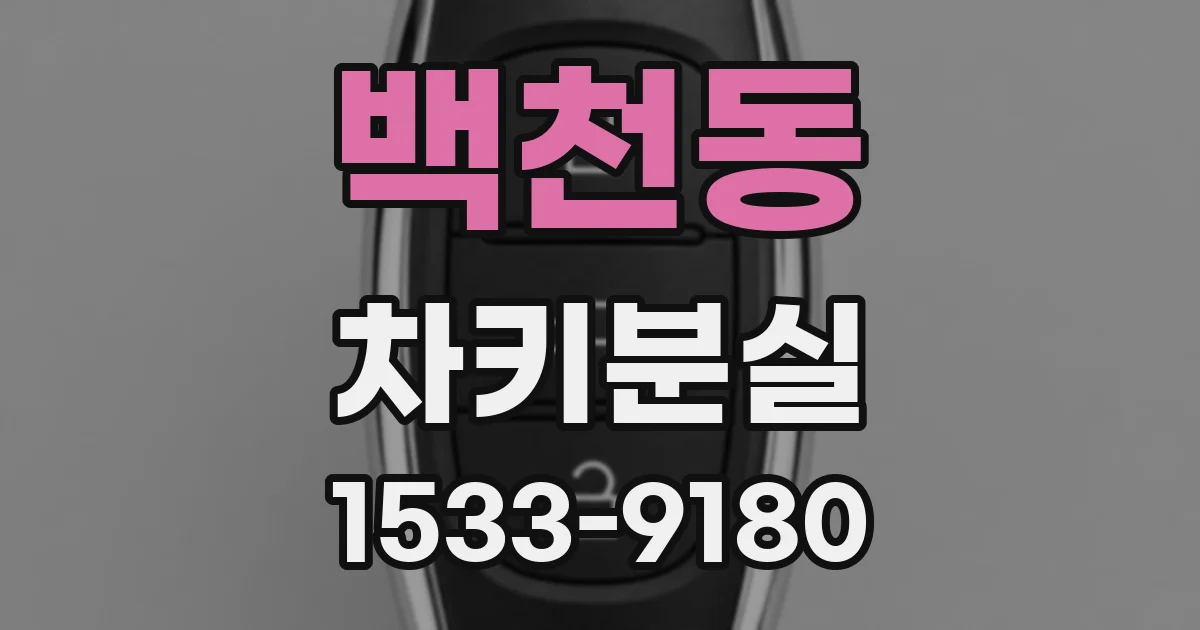 백천동 차키분실