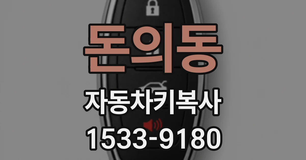 돈의동 자동차키복사