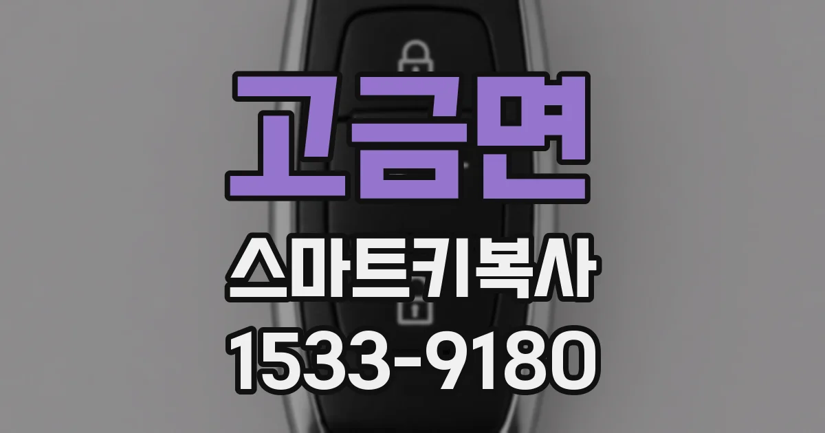 고금면 스마트키복사