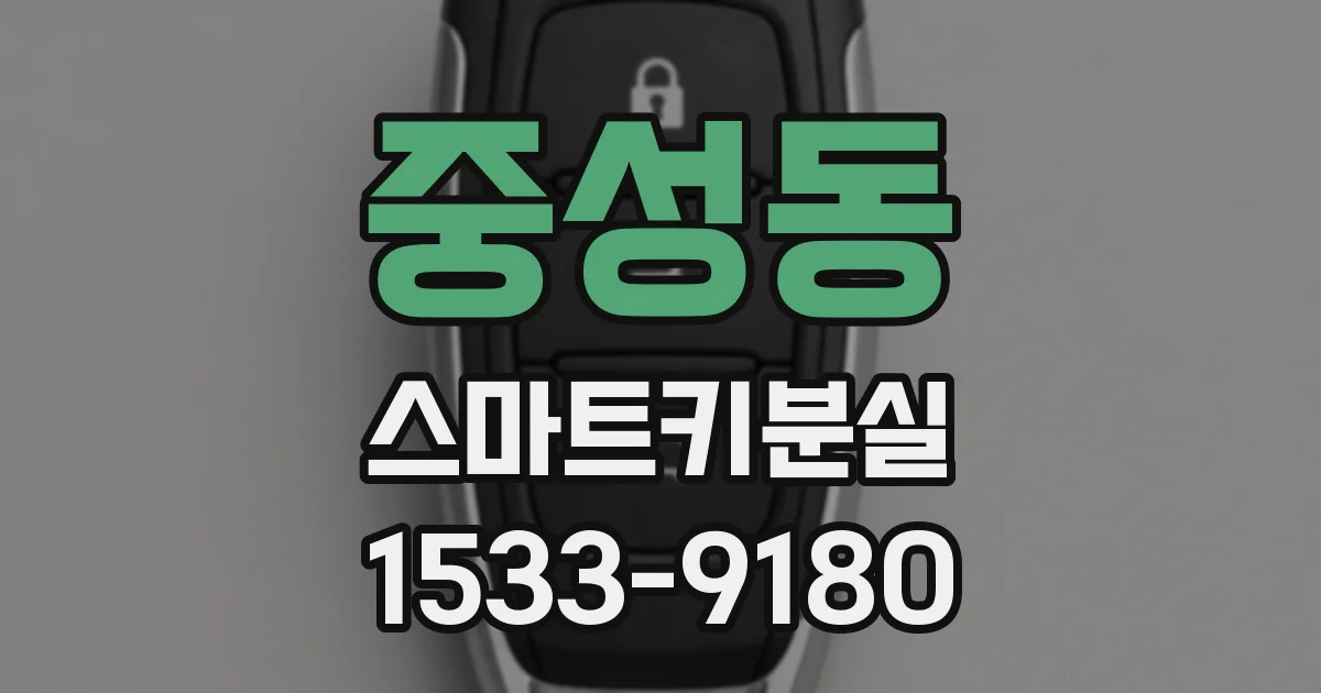 중성동 스마트키분실