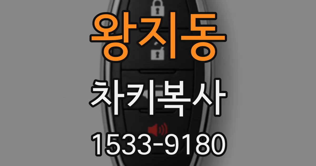 왕지동 차키복사