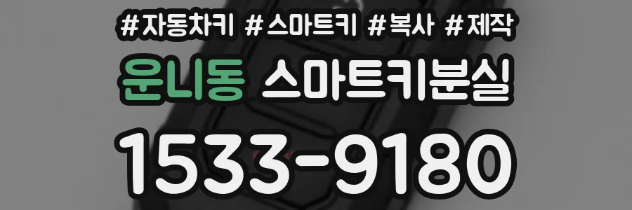 운니동 스마트키분실