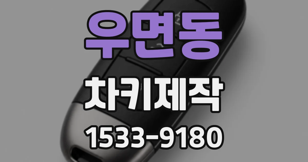 우면동 차키제작