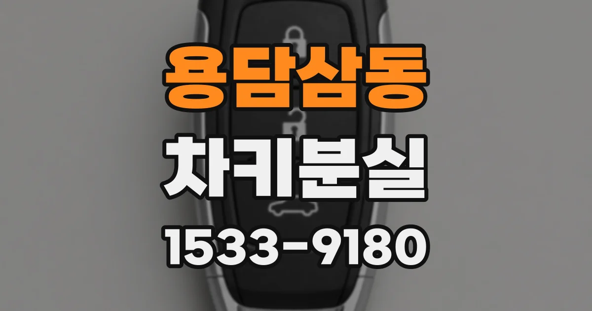 용담삼동 차키분실