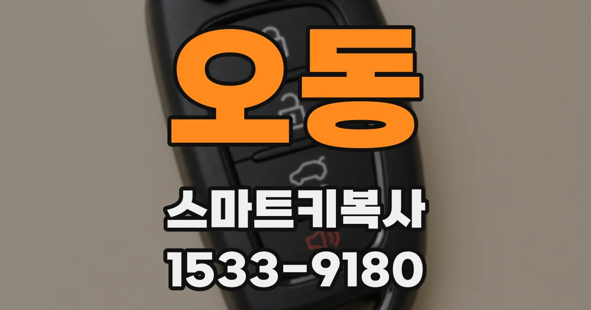 오동 스마트키복사