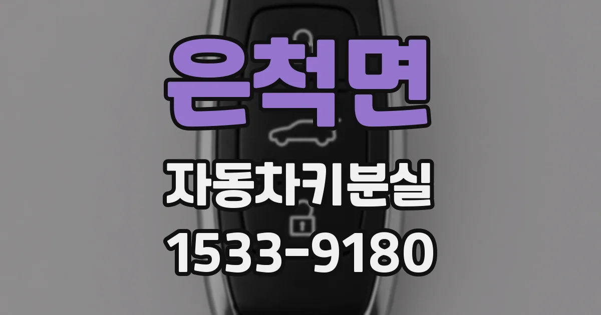 은척면 자동차키분실