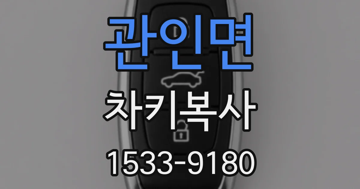 관인면 차키복사