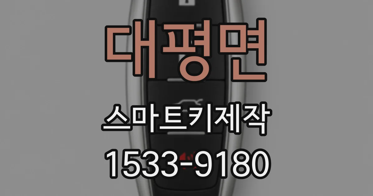 대평면 스마트키제작