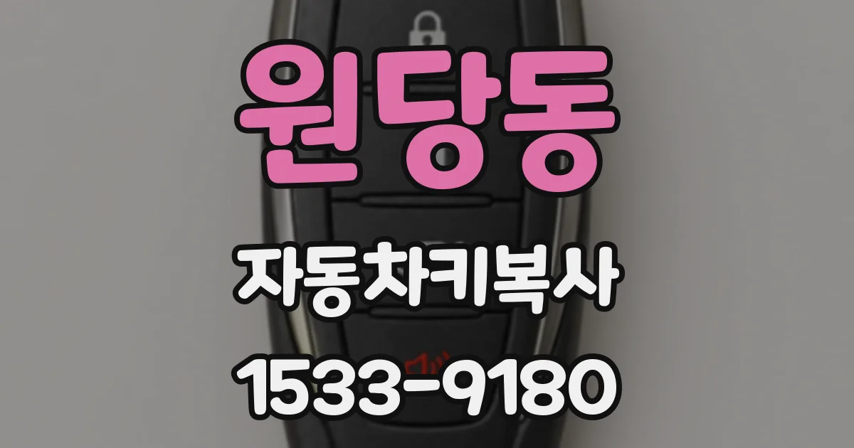 원당동 자동차키복사