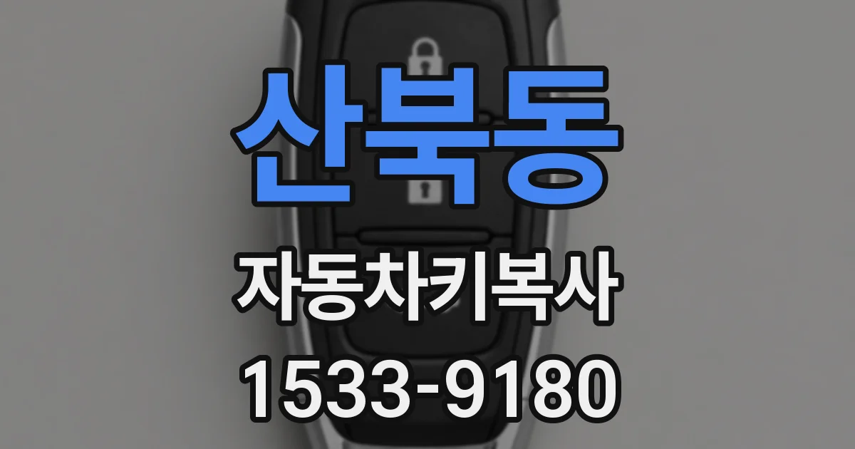 산북동 자동차키복사