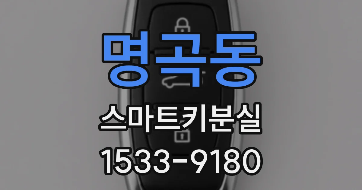 명곡동 스마트키분실