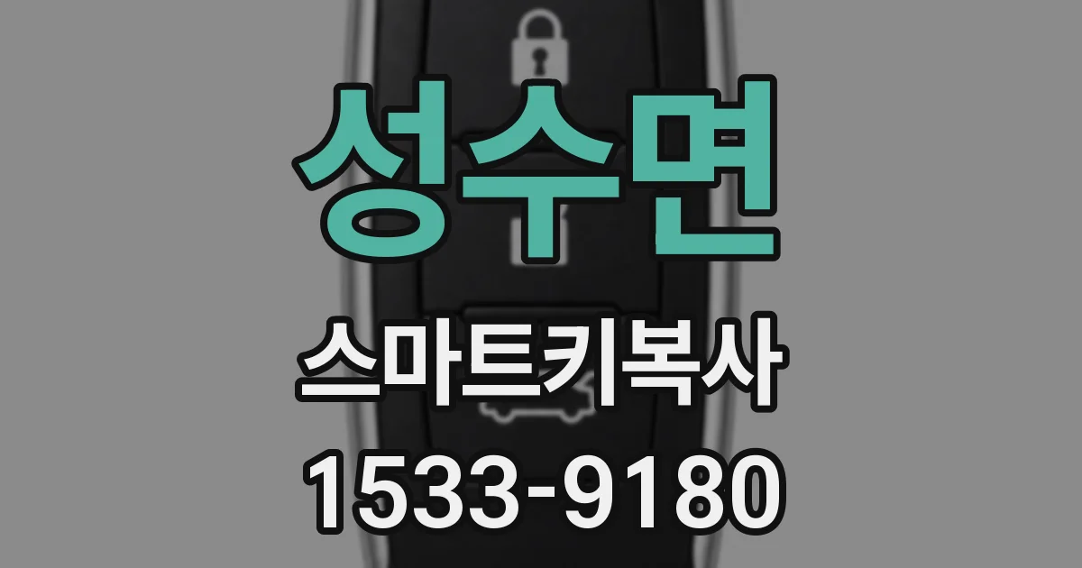성수면 스마트키복사
