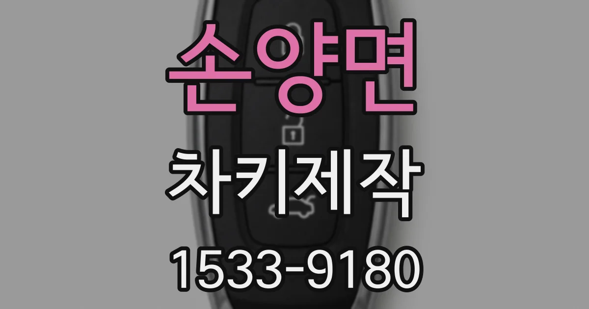 손양면 차키제작