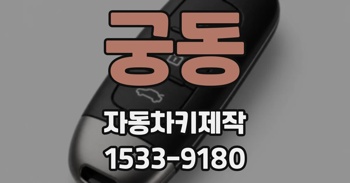 궁동 자동차키제작