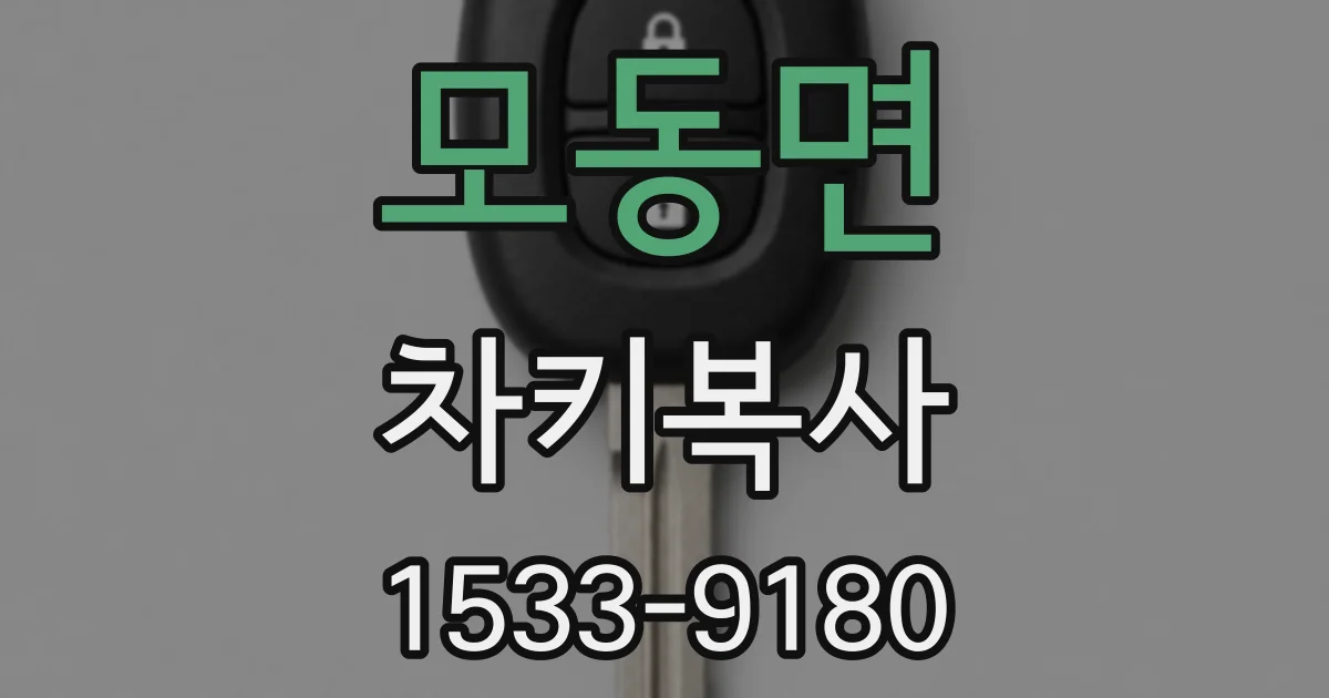 모동면 차키복사
