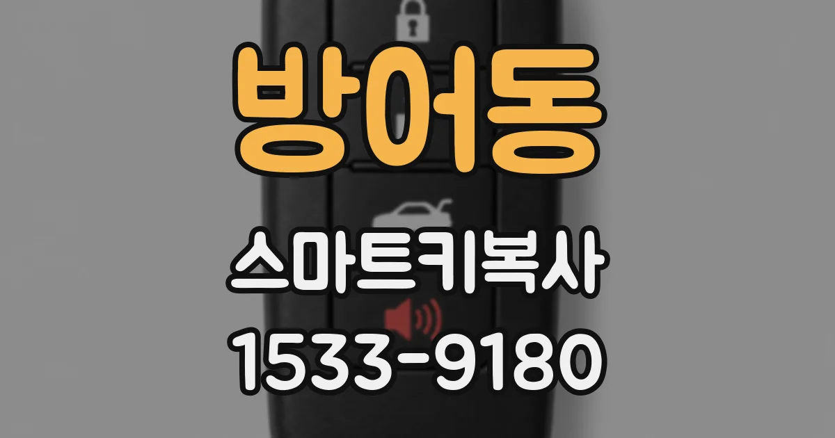 방어동 스마트키복사