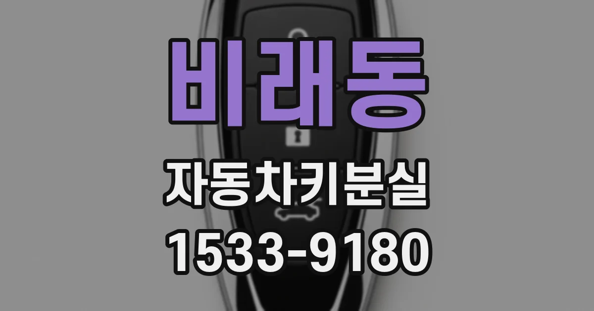 비래동 자동차키분실